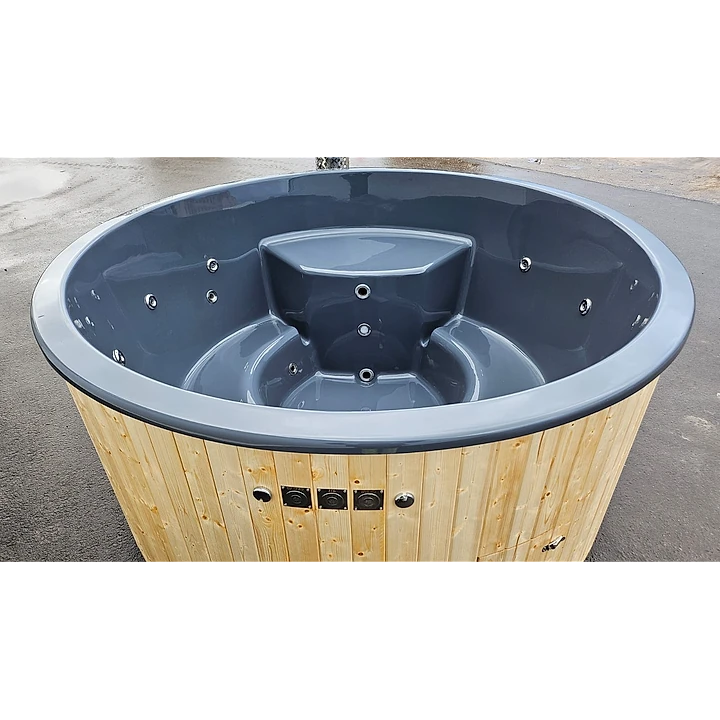 Rond 200 Houtgestookt Spruce Grijs 12
