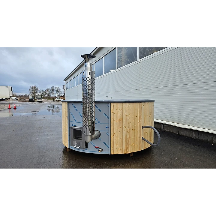 Rond 200 Houtgestookt Spruce Grijs 7