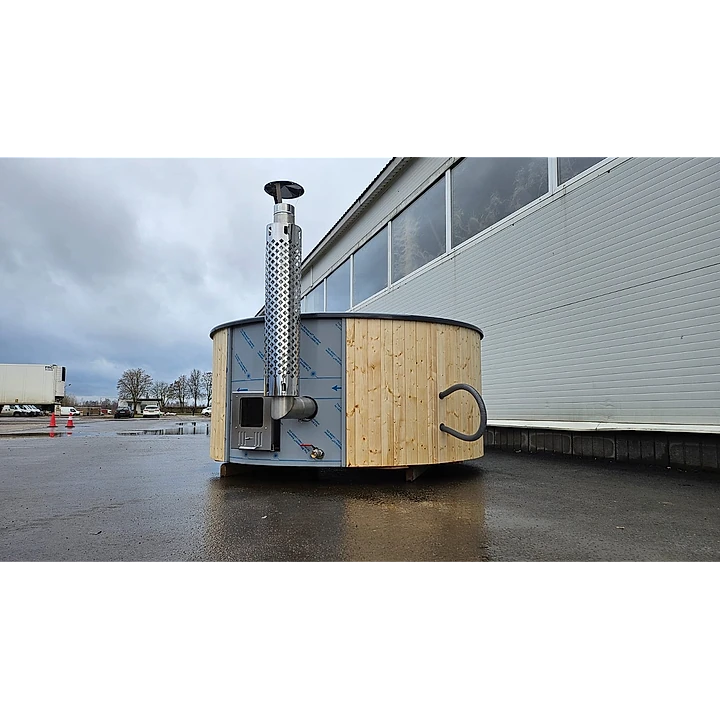 Rond 225 Houtgestookt Spruce Grijs 8